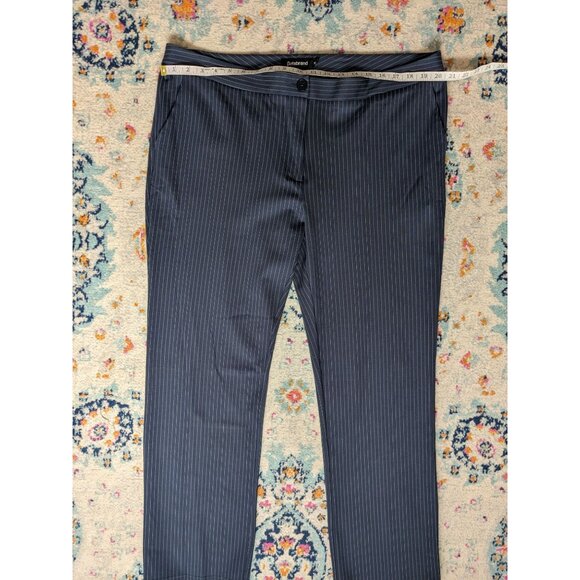 BetaBrand Navy Pinstripe Straight Leg Trouser‎ - 14 - Picture 7 of 10